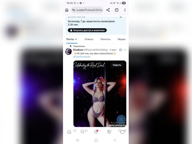 Adult chat with ElzaKomx: Exhibition