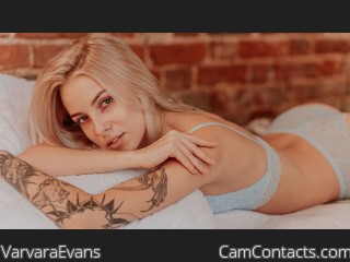 Webcam model VarvaraEvans from CamContacts