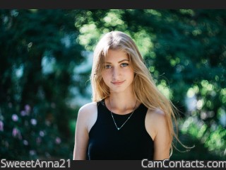 Webcam model SweeetAnna21 from CamContacts