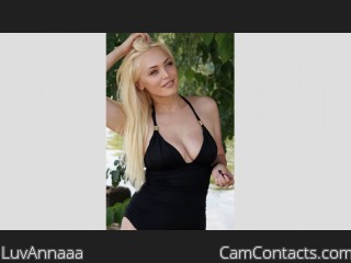 Webcam model LuvAnnaaa from CamContacts