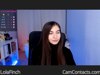 Webcam model LolaFinch from CamContacts