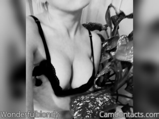 Webcam model Wonderfulblondy from CamContacts