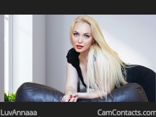 Webcam model LuvAnnaaa from CamContacts