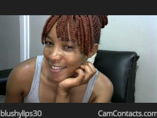 Webcam model blushylips30 from CamContacts