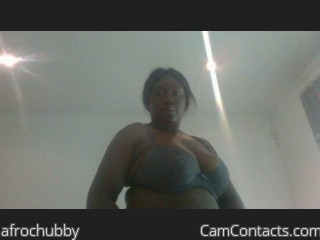 Webcam model afrochubby from CamContacts