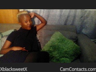 Webcam model XblacksweetX from CamContacts