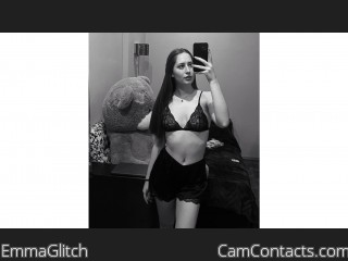 Webcam model EmmaGlitch from CamContacts