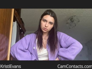 Webcam model KristiEvans from CamContacts