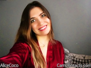 Webcam model AliceCoco from CamContacts