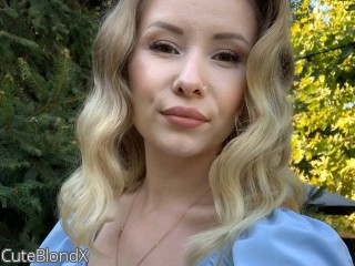 Webcam model CuteBlondX from CamContacts