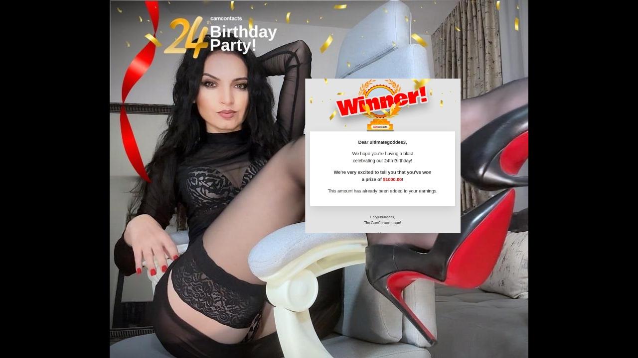 Webcam chat profile for ultimategoddes3: Dominatrix